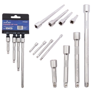 ZESTAW PRZEDŁUŻEK 1/4 DO NASADKI GRZECHOTKI 4 szt