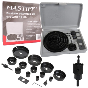 OTWORNICA DO DREWNA FREZY OTWORNICE 19-127mm 16el
