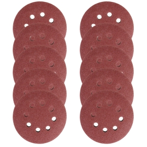 KRĄŻEK PAPIER ŚCIERNY RZEP KRĄŻKI 125MM P100 10SZT