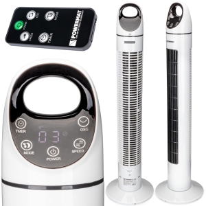 WENTYLATOR KOLUMNOWY STOJĄCY PODŁOGOWY WIATRAK 80W