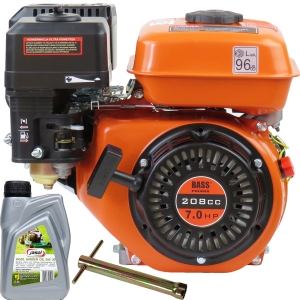 BASS SILNIK SPALINOWY 7KM OHV 19mm 208cc OLEJ
