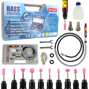 SZLIFIERKA PNEUMATYCZNA MINI DRILL Z KAMIENIAMI