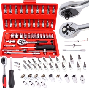 ZESTAW NARZĘDZI KLUCZY TORX NASADOWE IMBUSY 46EL