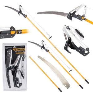 SEKATOR OGRODOWY TELESKOPOWY WYSIĘGNIK 1,25-2,4m 2w1 PIŁA 29cm/290mm