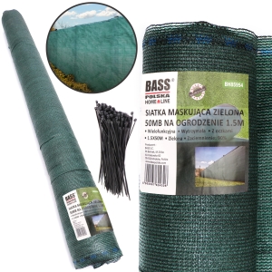 SIATKA CIENIUJĄCA MASKUJĄCA NA PŁOT 90% 1,5x50m