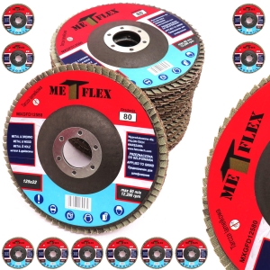 TARCZA LISTKOWA LAMELKOWA INOX 125 P80 INOX 10SZT