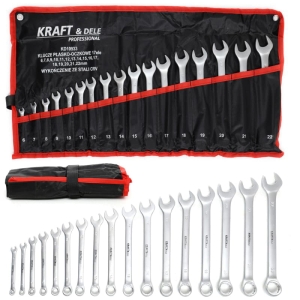 KLUCZE PŁASKO OCZKOWE 6-22 MM KLUCZ PŁASKIE 17 EL