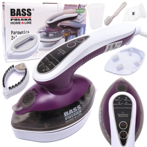BASS ŻELAZKO PAROWE RĘCZNE DO UBRAŃ 2w1 CERAMICZNE