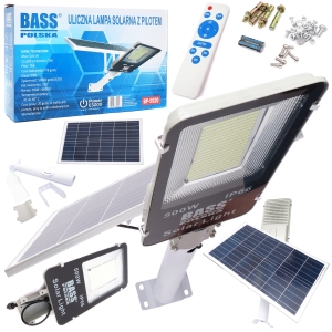 LATARNIA ULICZNA 500W LAMPA SOLARNA + PANEL UCHWYT