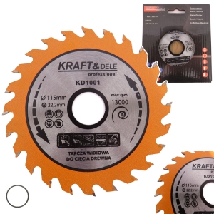 TARCZA WIDIOWA DO DREWNA widia 115 mm x 22,2x 24T