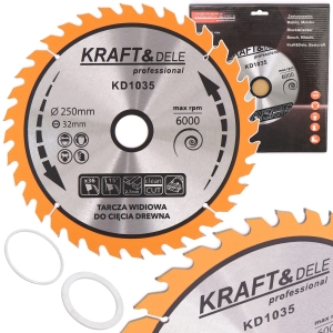 TARCZA WIDIOWA DO DREWNA WIDIA 250 mm x 32 mm 36T