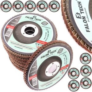 TARCZA ŚCIERNA LAMELKA LISTKOWA 125MM GR80 PRO x10