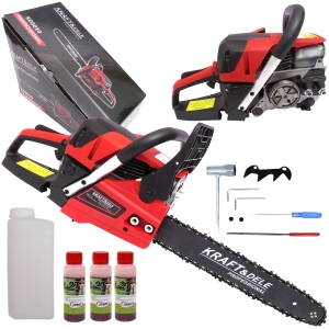 PIŁA SPALINOWA ŁAŃCUCHOWA MOCNA PILARKA 4,3KM 16"/40 cm/400 mm + OLEJ