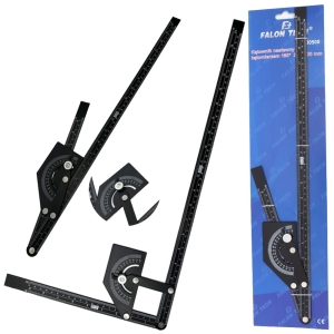 KĄTOWNIK NASTAWNY Z KĄTOMIERZEM 180° 230 x 500 mm