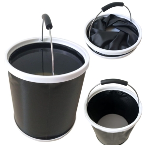 WIADRO SKŁADANE NA BIWAK WĘDKARSKIE OGRODOWE 10L