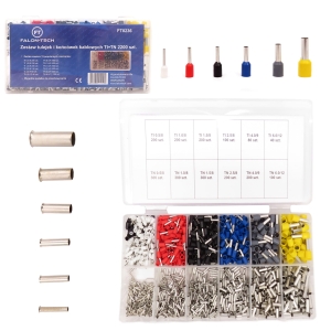 TULEJKI ZAKOŃCZENIE KABLA TULEJKA ZESTAW 2200szt.