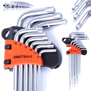 KLUCZE IMBUSOWE TORX T10-T50 9szt DŁUGIE