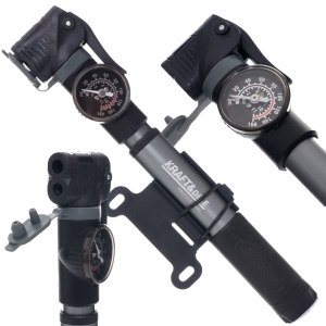 POMPKA ROWEROWA RĘCZNA DO ROWERU Z MANOMETREM 25 x 250 mm