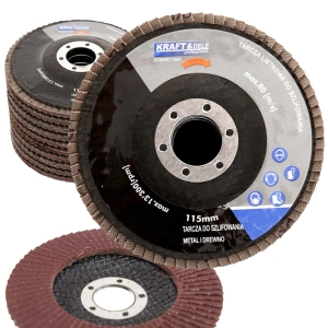 TARCZA LISTKOWA DO SZLIFOWANIA P80 115mm KOMPLET 10 SZT. ZESTAW 