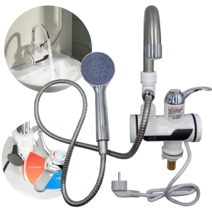 BATERIA PRYSZNICOWA PODGRZEWACZ PRZEPŁYWOWY WODY ELEKTRYCZNY WYSWIETLACZ