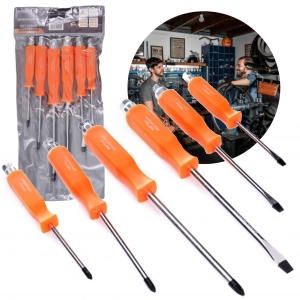 WKRĘTAKI DO POBIJANIA ŚRUBOKRĘTY ŚLUSARSKIE ZESTAW ŚRUBOKRĘTÓW KRAFT&DELE