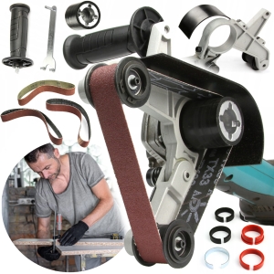 PRZYSTAWKA TAŚMOWA DO SZLIFOWANIA I POLEROWANIA RUR PILNIK SPAWÓW