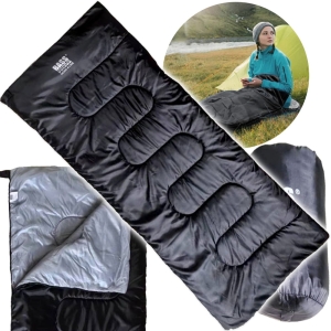 LEKKI KEMPINGOWY ŚPIWÓR TURYSTYCZNY CIEPŁY KOŁDRA 2w1 190 x 75 cm