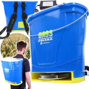 SIEWNIK AKUMULATOROWY ROZSIEWACZ PLECAKOWY DO NASION TRAWY NAWOZU 20L 12V