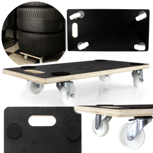 WÓZEK PLATFORMOWY PLATFORMA TRANSPORTOWA 400KG DO MEBLI SKRĘTNE KOŁA