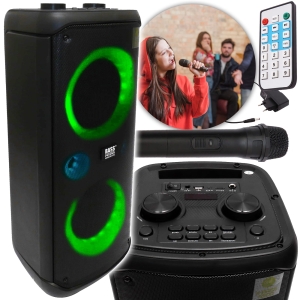 BOOMBOX WIEŻA RADIO MP3 GŁOŚNIK BLUETOOTH KARAOKE