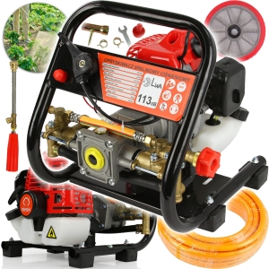 OPRYSKIWACZ SPALINOWY CIŚNIENIOWY WĄŻ LANCA FILTR 25 BAR