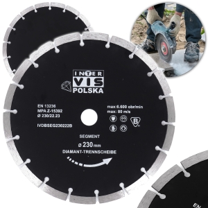 TARCZA DO BETONU DIAMENTOWA 230MM SEGMENTOWA 6600obr/min