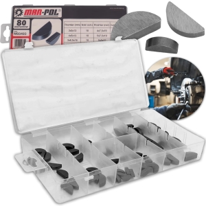 ZESTAW KLINÓW PÓŁOKRĄGŁYCH CZÓŁENKOWYCH 80szt. 