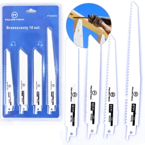 ZESTAW BRZESZCZOTÓW PIŁY SZABLASTEJ LISI OGON DO DREWNA METALU 10el