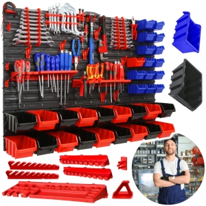 TABLICA NARZEDZIOWA ŚCIANKA WARSZTATOWA KUWETY DO GARAŻU 115 x 78 cm