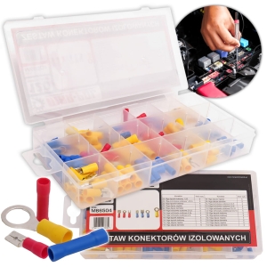 ZESTAW KOŃCÓWEK I KONEKTORÓW KABLOWYCH 120 el
