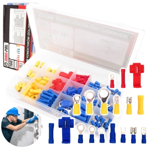 KONEKTORY DUŻY ZESTAW KONEKTORÓW IZOLOWANYCH KABLE