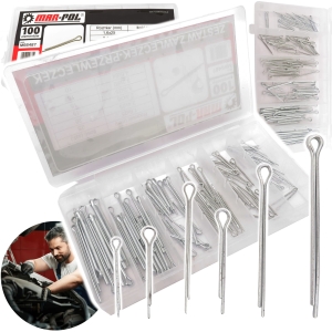 ZESTAW 100 SZTUK ZAWLECZEK-PRZEWLECZEK METALOWYCH – UNIWERSALNE ZAWLECZKI ZABEZPIECZAJĄCE