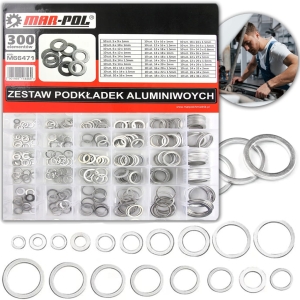 PODKŁADKI ALUMINIOWE ZESTAW PODKŁADEK ALUMINIOWYCH USZCZELKI 300 EL