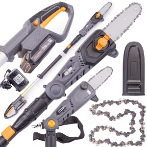 PIŁA AKUMULATOROWA DO GAŁĘZI NA WYSIĘGNIKU 20V 2Ah