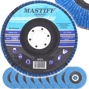 TARCZA DO SZLIFOWANIA STALI CYRKON INOX 125 P80 10 szt.