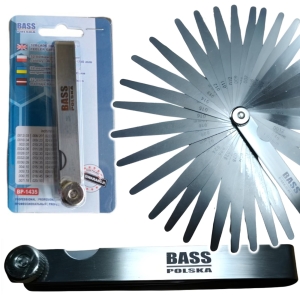 SZCZELINOMIERZ LISTKOWY MIERNIK PŁYTKOWY 0,03-1,00mm 32 LISTKI