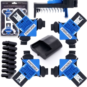 NAROŻNY ŚCISK STOLARSKI ŚCISKI STOLARSKIE 5-22mm KĄTOWE 90° SPRĘŻYNOWE 4szt