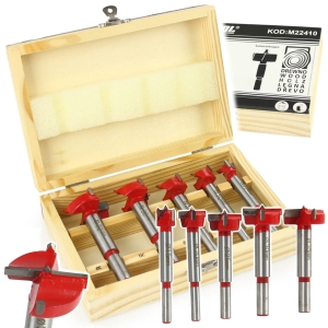 WIERTŁA DREWNA PUSZKOWE SEDNIK FREZ 15-35MM 5SZT.