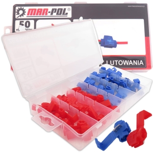 ZESTAW KONEKTORÓW KOŃCÓWEK BEZ LUTOWANIA 50 EL