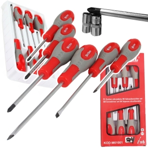 ZESTAW WKRĘTAKÓW ŚRUBOKRĘTÓW 6EL. ŚRUBOKRĘTY CRV