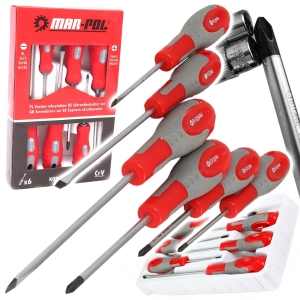 ZESTAW WKRĘTAKÓW ŚRUBOKRĘTÓW 6EL. ŚRUBOKRĘTY CRV