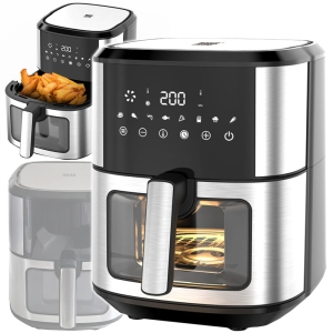 AIR FRYER FRYTKOWNICA BEZTŁUSZCZOWA FRYTOWNICA 6,5L 2000W Z OKIENKIEM