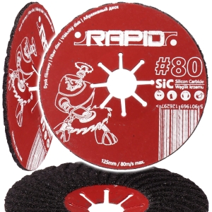 TARCZA KRĄŻEK DYSK ŚCIERNA FIBROWY FIBRA 125MM P80