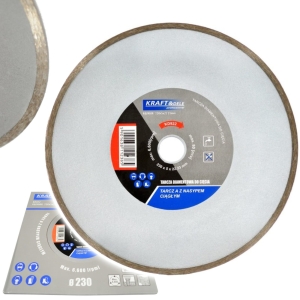 TARCZA DIAMENTOWA Z NASYPEM CIĄGŁYM 230X7X22,23 DO CIĘCIA NA SUCHO I MOKRO